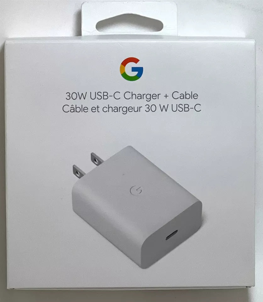 Google Pixel 30W Fast Charger – USB-C Power Adapter | Original & Durable