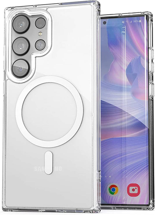 MagSafe Case for Samsung Galaxy S23 Ultra – Wireless Charging Supported, Slim & Shockproof Cover"