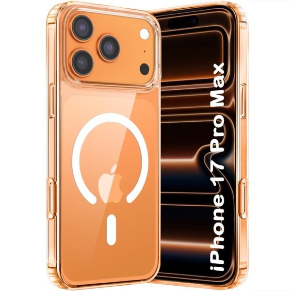 MagSafe Clear Case for iPhone 11 to iPhone 17 Pro Max – Anti-Yellow Transparent Wireless Charging Cover